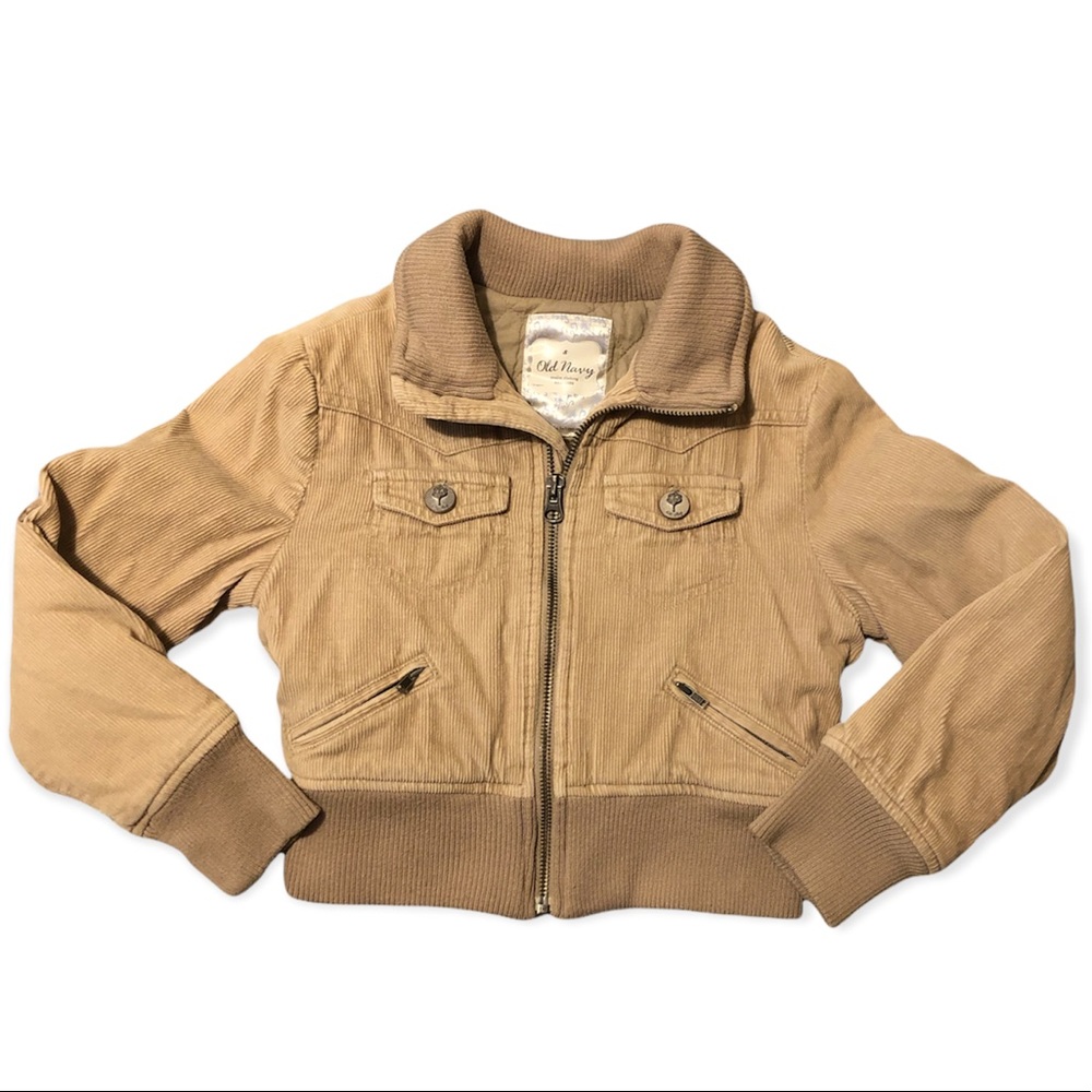 Old Navy Girls Corduroy Bomber Jacket